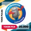 TOKE PULSA - PLN Token Prabayar 20.000 (Cantumkan ID Meter di Alamat Pengiriman)