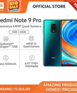 Xiaomi Official Redmi Note 9 Pro 6/64 GB Garansi Resmi Mi Smartphone - Tropical Green