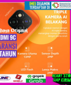 Xiaomi Redmi 9C Ram 3/32 GB dan 4/64 GB Garansi Resmi TAM Xiaomi - Ram 3-32 GB, Hitam