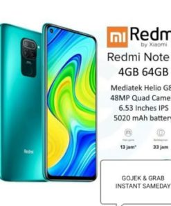 XIAOMI REDMI NOTE 9 4/64 GB GARANSI RESMI - Hijau