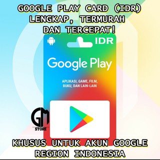 Google Play Card IDR TERMURAH EKSPRES