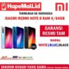 XIAOMI REDMI NOTE 8 RAM 4/64GB GARANSI RESMI TAM TERMURAH - Hitam