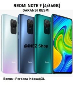 XIAOMI REDMI NOTE 9 [4/64GB] GARANSI RESMI - Hijau