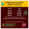 Google Play Gift Card 20rb 50rb 100rb 150rb 300rb 500rb ( GPC INDONESIA )