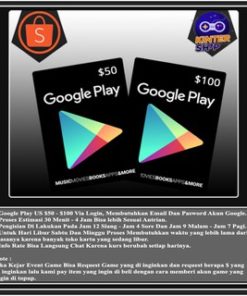 Google Play Gift Card US $50 - $100 / GPC US $50 - $100 Via Login