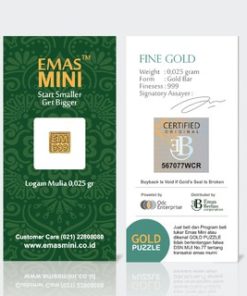 emas mini 0,025 gram | 0.025 gr