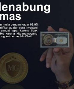 Minigold Koin Emas Murni Mini 24 Karat Logam Mulia - 0.1gr