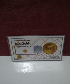 Minigold Koin Emas Mini Murni Mini Gold Logam Mulia Kwitansi Resmi