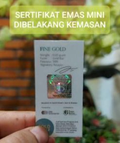 emas mini 0.05 gram logam mulia 24  karat