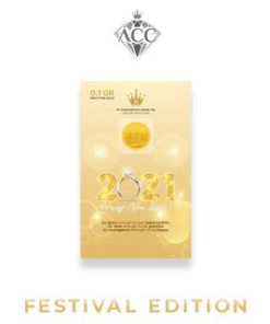 ACC HARTADINATA Logam Mulia Edisi Happy New Year 2021 (1) 0,1 gram