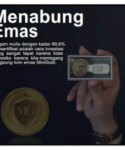 MINI GOLD KOIN EMAS MINI 24 KARAT LOGAM MULIA 0.05 GRAM