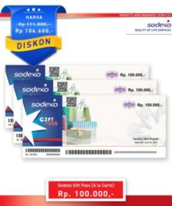 Voucher Sodexo Gift Pass Nominal Rp100.000