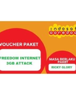 VOUCHER INDOSAT FREEDOM INTERNET 3GB ATTACK