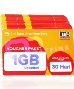 Voucher Indosat 1GB Unlimited