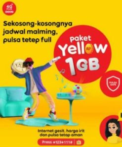 Paket Data Indosat Yellow 1gb Dan New Freedom