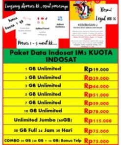 Paket Data Indosat Unlimited IM3