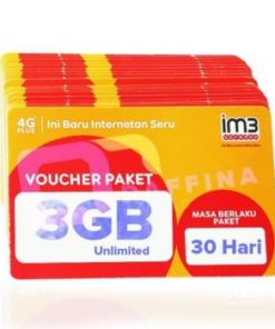 Voucher Indosat 3GB Unlimited