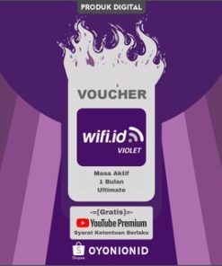 Voucher Wifi.id Violet Resmi 1 Bulan - Unlimited