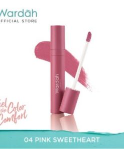 Wardah Colorfit Velvet Matte Lip Mousse 04 Pink Sweetheart 4 g