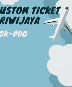 Custom Ticket Pesawat Sriwijaya JAKARTA-PADANG (Ticket sekali jalan)