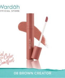 Wardah Colorfit Velvet Matte Lip Mousse 08 Brown Creator 4 g