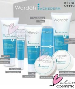 ❤ BELIA ❤ Wardah Acnederm Series Cleanser Toner Day Night Cream Acne Pore Blackhead Gel Face Powder