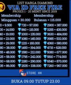 TOPUP DIAMONDS MURAH FREE FIRE