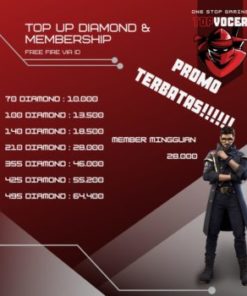 Top up Diamond & Membership FF via ID Murah & Legal
