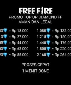 Dm Free Fire Top Up Murah / Diamon FF / Diamond Free Free Fire Murah Aman & Legal 100%