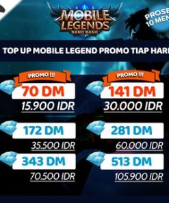 PROMO TOP UP KILAT MOBILE LEGENDS DIAMOND MOBILE LEGENDS TERMURAH TOP UP MLBB MURAH #1