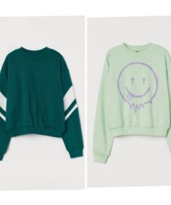 h&m sweater green