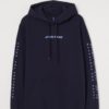 Hoodie hnm h&m mandalore navy chest hand back printed