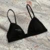 H&M Black Scallop Wireless Padded Seamless Multiway Bra / Bikini Top Bh Tanpa Kawat Branded Bralette