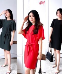 H&M Dress with Tie Belt (bisa di lepas)