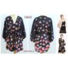 KIMONO SATIN BLACK H&M, BISA UNTUK OUTER CANTIK TERMURAH HM9066BLK