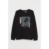 CREWNECK H&M | HNM JUSTIN BIEBER BLACK ORIGINAL