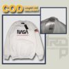 Sweater H&M NASA Script Fleece Crew Neck Sweatshirt