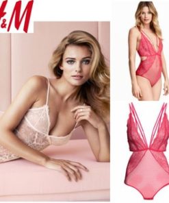 *H&M**LACE BODYSUITE STARPPY