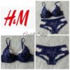 BRASET H&M LACE NAVY SIZE 34C 34D 36C 36D 38C ORIGINAL UNDERWEAR PAKAIANDALAM WANITA