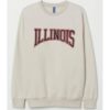 CREWNECK H&M ILLINOIS ORIGINAL