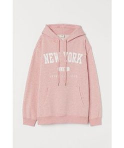 Hoodie h&m Newyork Chest Printed