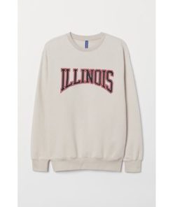 H&M CREWNECK ILLINOIS ORIGINAL