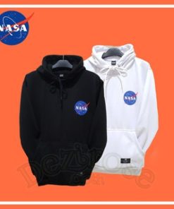 NASA Hoodie Cowok h&m High Quality / Jaket Switer NASA Bahan Fleece Tebal Kekinian