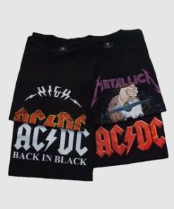 KAOS MUSIK ACDC H&M (BISA BAYAR DITEMPAT)