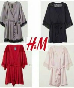 HnM kimono original high quality/kimono baju tidur/baju tidur satin grade A no reject