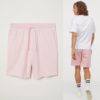 H&M sweatshort light pink unisex