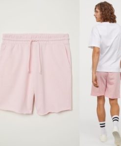 H&M sweatshort light pink unisex