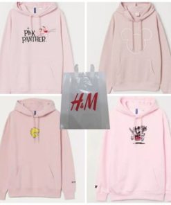 (COD) HOODIE H&M PINK PANTHER/MICKY GRAPHIC
