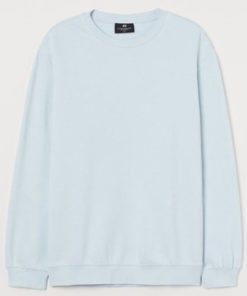 H&M relaxed fit sweatshirt light blue