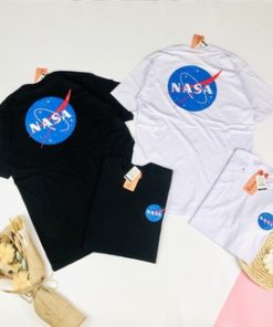 ( BISA COD ) KAOS NASA H&M - FULL TAG LOGO MIRROR ORIGINAL